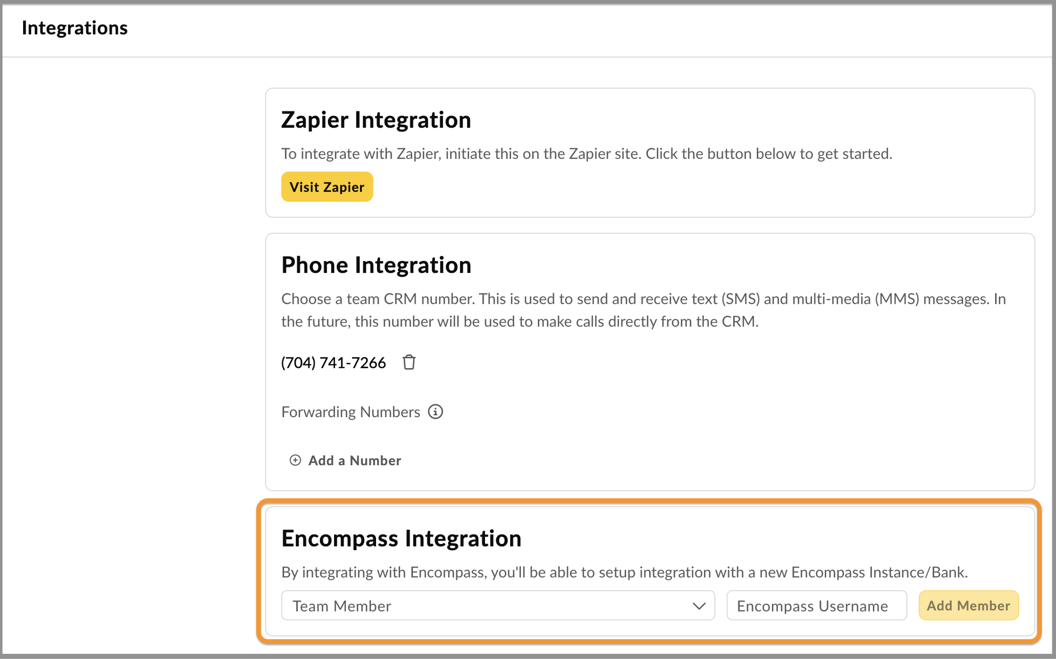 User Integration with Encompass