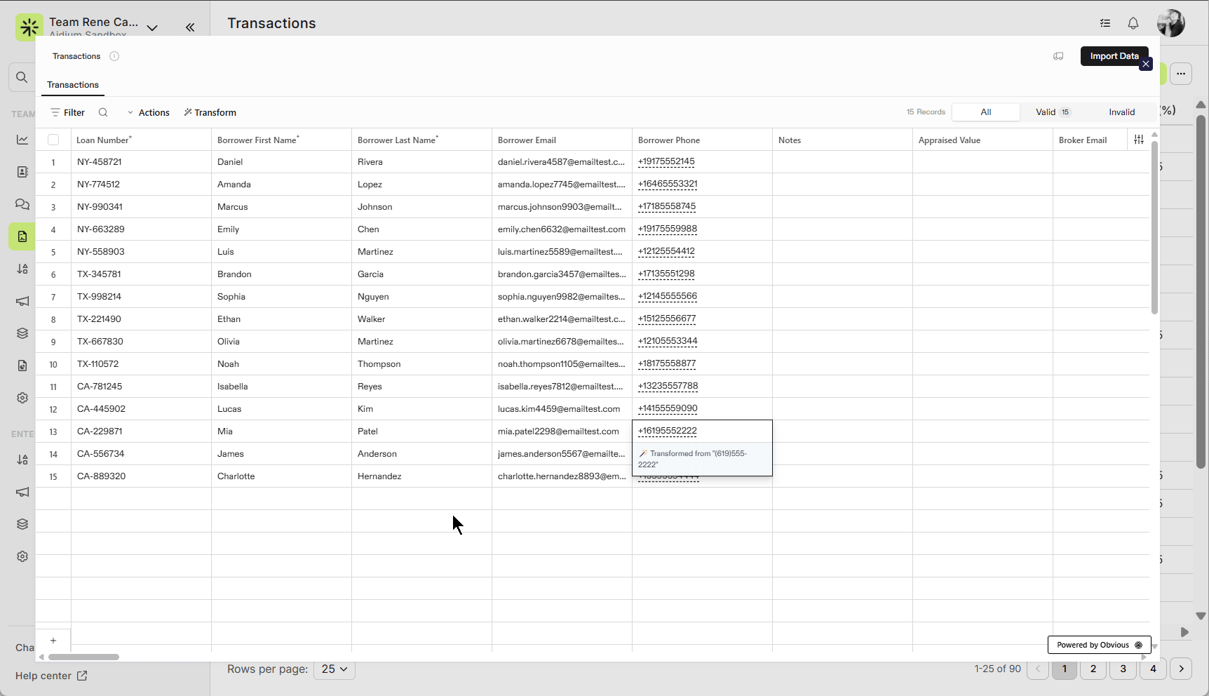 Import Transactions via CSV or XLSX File